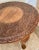Burnt Umber Hand Carved Mid 20th-Century Shells & Foliates Teak Accent Table For Sale - Image 8 of 13