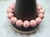 2020s Natural Rose Rhodochrosite Stretch Beaded Bracelet With Pink Matrix, 9" Long For Sale - Image 5 of 9