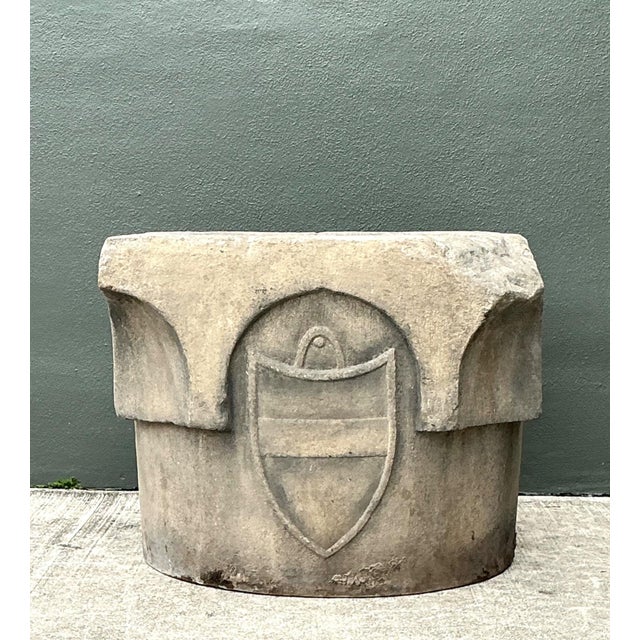 Victorian Vintage 19th Century Cast Stone Well Head For Sale - Image 3 of 16