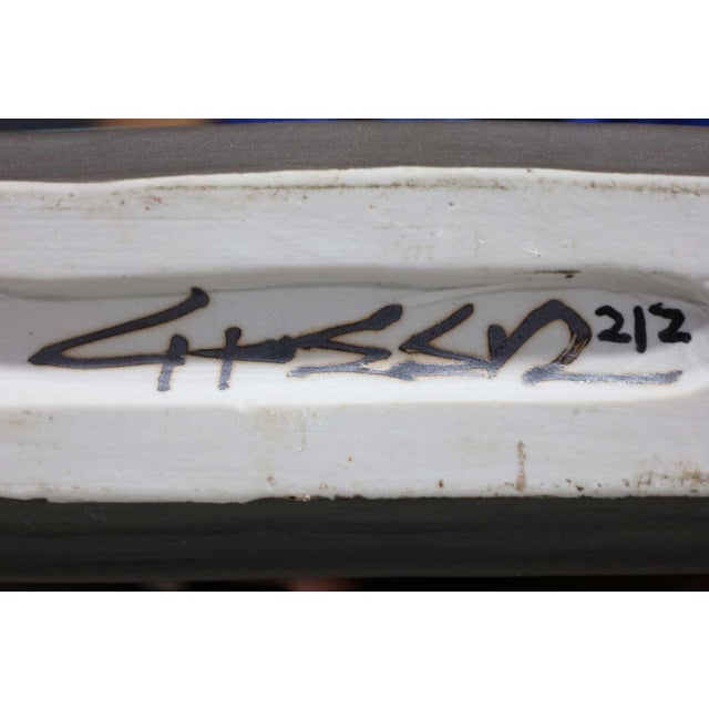 Brown Rectangular Ceramic Vase by Albert Green (1914 - 1994) For Sale - Image 8 of 10