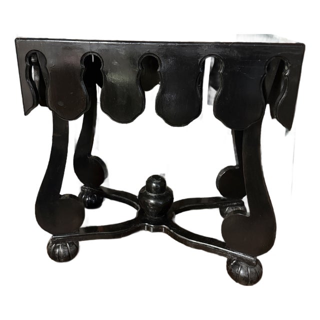 Irwin and Lane Gothic Scalloped End Table Modeled After the Duchess of Windsors Paris Guestbook Table For Sale