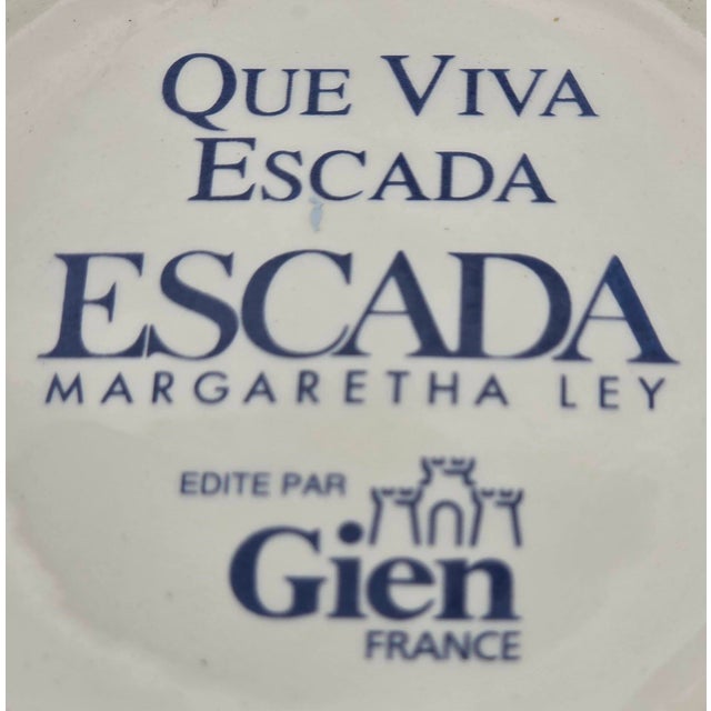 Vintage Faiencerie De Gien "Que Viva Escada" Ceramic Vase Designed by Margaretha Ley For Sale - Image 11 of 11