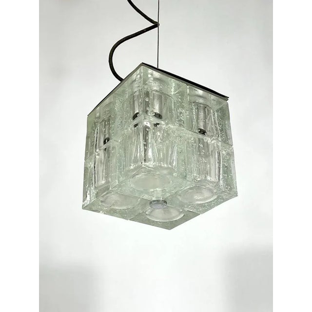 Clear Murano Glass Pendant Lamp from Poliarte, 1970s For Sale - Image 16 of 18