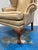 Ethan Allen Vintage Leather Wing Chair For Sale In Atlanta - Image 6 of 9