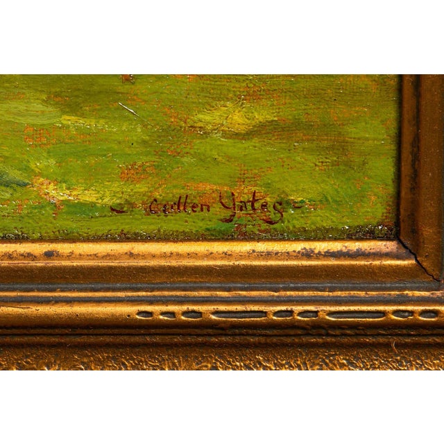 Textile American Tonalist Impressionist Painting “Midsummer” by Cullen Yates For Sale - Image 7 of 12