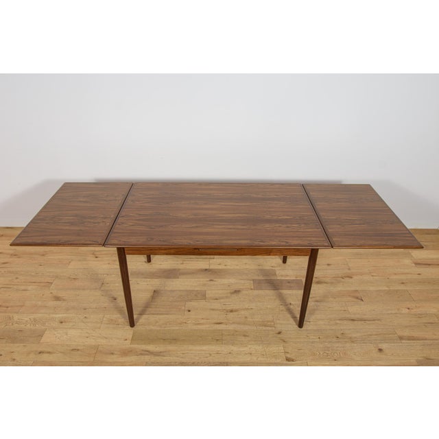 Mid-Century Modern Extendable Rosewood Dining Table, Denmark, 1960s For Sale - Image 11 of 18