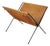 Vintage Magazine Holder in Leather, 1950s For Sale