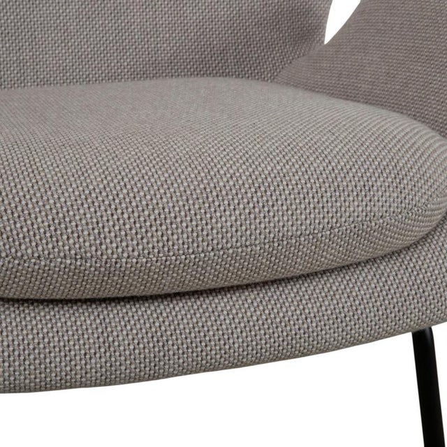 Textile Set of Model 594 Lounge Chair and Ottoman in Grey Upholstery from Rolf Benz For Sale - Image 7 of 18