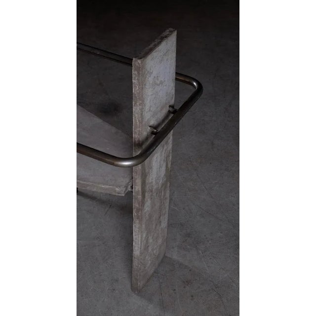 Metal Concrete Chair by Jonas Bohlin for Källemo, Sweden, 1980s For Sale - Image 7 of 12