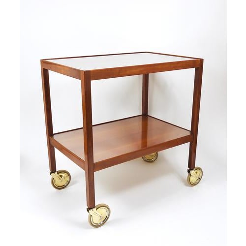 Bar Cart Serving Trolley by Julius Jirasek for Werkstätte Hagenauer, Vienna, 1930s For Sale - Image 16 of 18