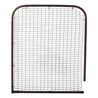Vintage Industrial Metal Farm Gate Panel For Sale