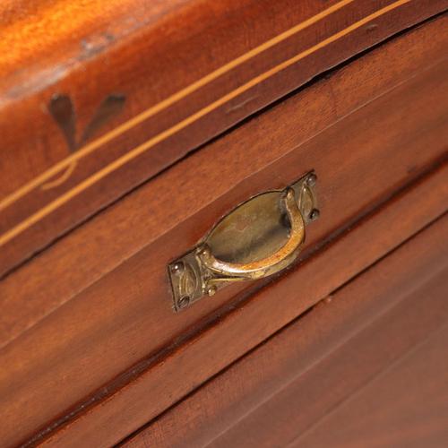 Wood Italian Nightstands in Mahogany and Glass, Set of 2 For Sale - Image 7 of 15