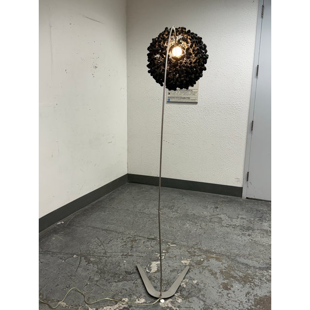 Angus Hutcheson for Ango Chrysalis Sky Black Floor Lamp For Sale - Image 4 of 12