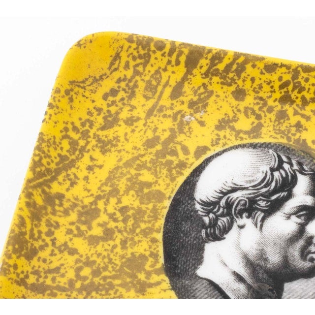 Fornasetti Fornasetti Porcelain Rectangular Trays, 2 For Sale - Image 4 of 10