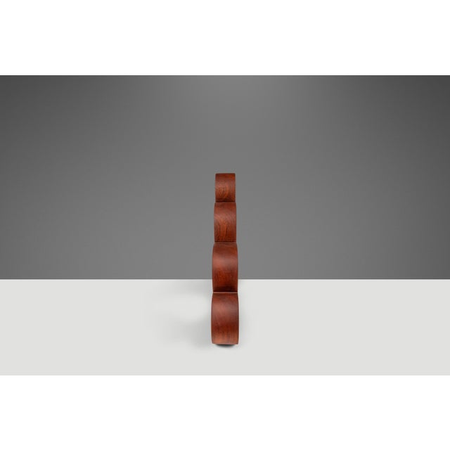 Wood Organic Abstract Modern Sculpture Hand-Carved in Solid Sapele by Mark Leblanc for Leblanc Studios, Usa , C. 2020s For Sale - Image 7 of 16