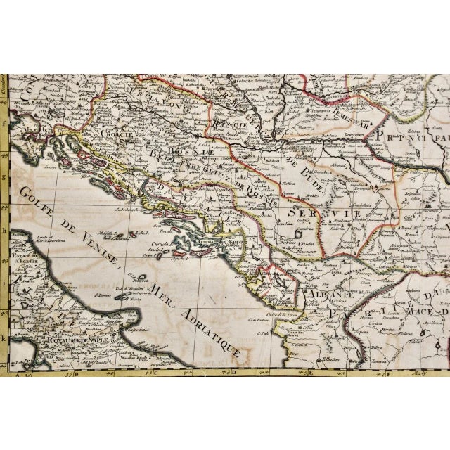 This large hand-colored map entitled "Le Royaume De Hongrie et les Estats qui en ont este sujets et qui font presentement...