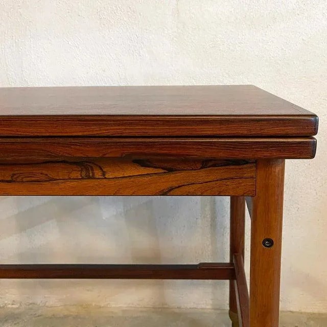 1960s Danish Modern Rosewood Extension Side Table Trolley by Kurt Östervig For Sale - Image 9 of 10