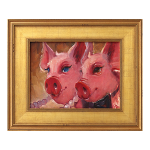 Tell Me More - Original Contemporary Figurative Painting on Canvas by Kyle Paliotto