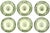 Farmhouse Farmhouse Chic Currier & Ives Green Transferware Plates, S/6 For Sale - Image 3 of 3