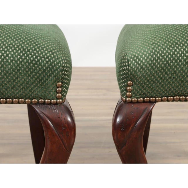 1930s 8 Regency Style English Mahogany Cloven Hoof Footed Dining Chairs For Sale In New York - Image 6 of 10