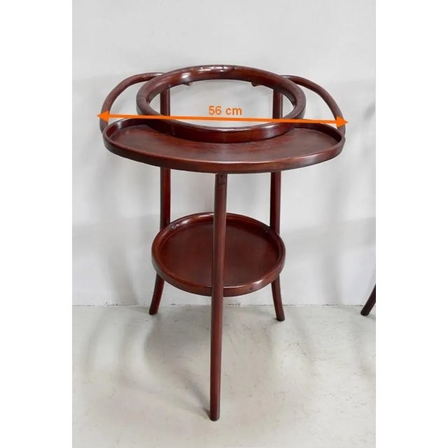 Curved Wooden Barbershop Tables in the style of Thonet, 1920, Set of 2 For Sale - Image 10 of 15