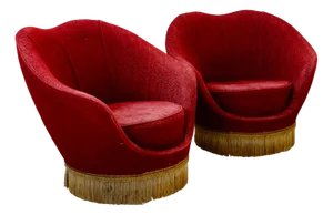 Vintage Armchairs, 1940s, Set of 2