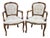 Pair of Chateau D’Ax Italian Carved Armchairs For Sale