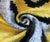 Yellow Abstract Ikat Velvet Lumbar Pillow 16x24 | Handmade Luxury Accent For Sale - Image 4 of 6