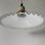 French White Opaline Glass “Frill” Pendant Light, 1930s For Sale - Image 4 of 7