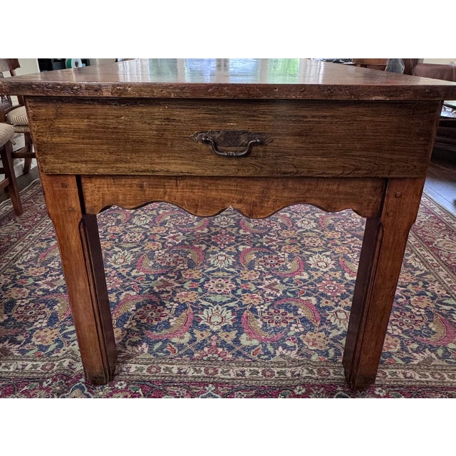 19th Century European Farmhouse Worktable/Refectory Table With 3 Drawers For Sale In Los Angeles - Image 6 of 15