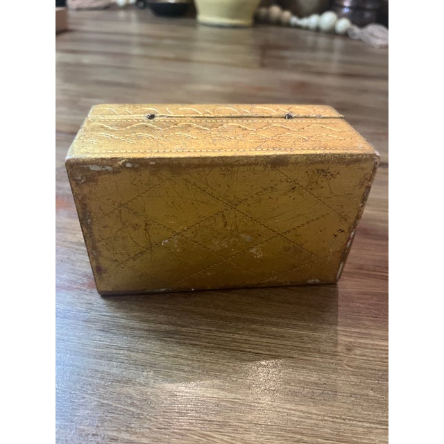 Vintage Italian Florentine Gilt-Wood Dome Box For Sale - Image 4 of 9