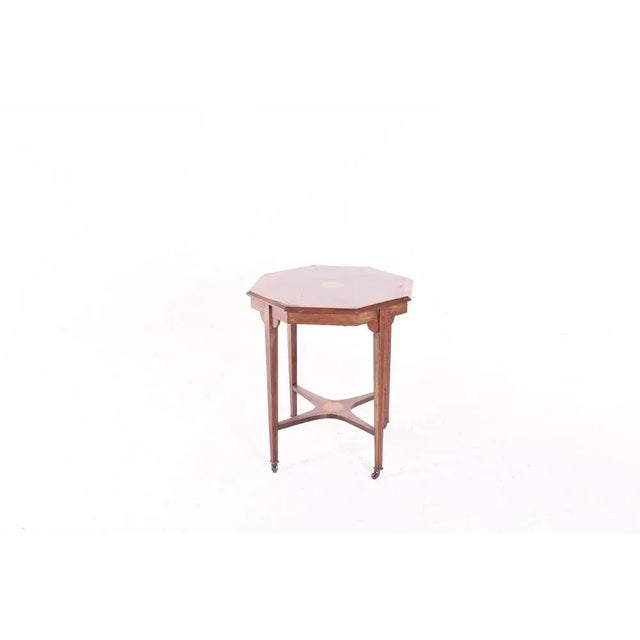Antique English Rosewood Side Table For Sale - Image 4 of 4