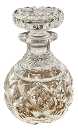 Edwardian Cut Glass Decanter, 1910s