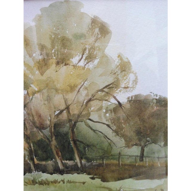 Ronald Birch, Autumn in Wiltshire, 1974, Watercolour Painting For Sale - Image 9 of 14