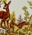 Traditional Bareuther Waldsassen Bavaria-Germany Deer and Her Fawns Scene Plate For Sale - Image 3 of 5