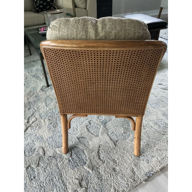 Mid-Century Modern 1980s McGuire Lounge Chair For Sale - Image 3 of 3