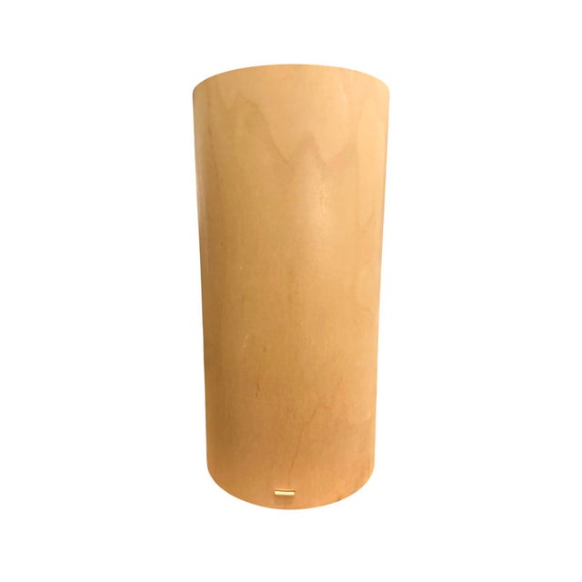Pablo Pardo "Uno" Bent Wood Wastebasket / Paper Bin / Trash Can in Blonde / Ash Finish For Sale In Dallas - Image 6 of 9