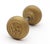 Mid 20th Century Pair of Antique BHS Emblematic Brass Door Knobs For Sale - Image 5 of 6