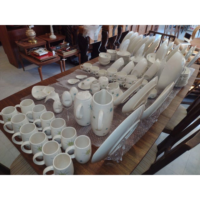 Ceramic Fanciscan Starburst DInnerware Set for 12 - 195 Pieces For Sale - Image 7 of 12