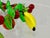 Murano Blown Art Glass Tutti Frutti Lampwork Fruit Salad 28” Necklace Tiki Party For Sale - Image 4 of 9