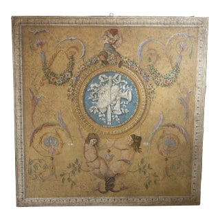 Florentine Oil on Canvas Painting - 19th C For Sale