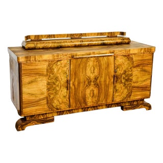Art Deco Walnut Burl Sideboard by Jules Leleu, 1930 For Sale