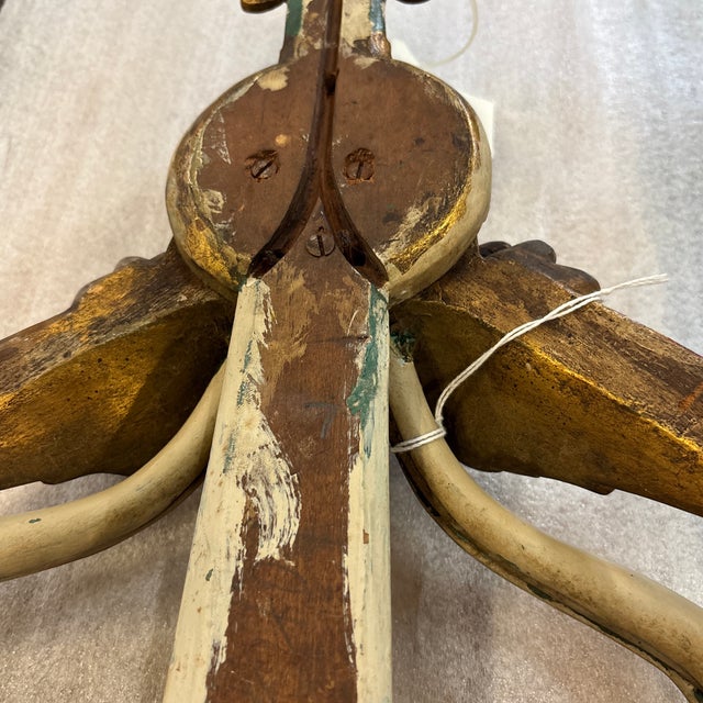 Pair of French 19th Century Carved Swan Sconces For Sale In Atlanta - Image 6 of 12