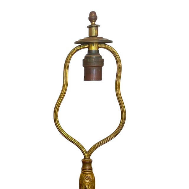 A beautifully sculptural French Art Deco lamp base, crafted in solid bronze and defined by its elegant openwork...