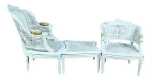 Broken Duchess Chairs in Rechampie Beech, Set of 3