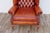 Vintage Chesterfield Tufted Leather Wingback Chair | English Library Style, 1960s For Sale - Image 4 of 18