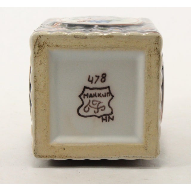 Makkum Tichelaar Dutch Faience Chinoiserie Tea Caddy, Marked For Sale - Image 13 of 18