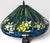 Tiffany Studios Vintage Tiffany Style Leaded Stained Glass Daffodil Table Lamp With Bronzed Fluted Base For Sale - Image 4 of 14