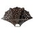 Vintage Moroccan Iron Fan Wall Sconce Cover For Sale - Image 4 of 6