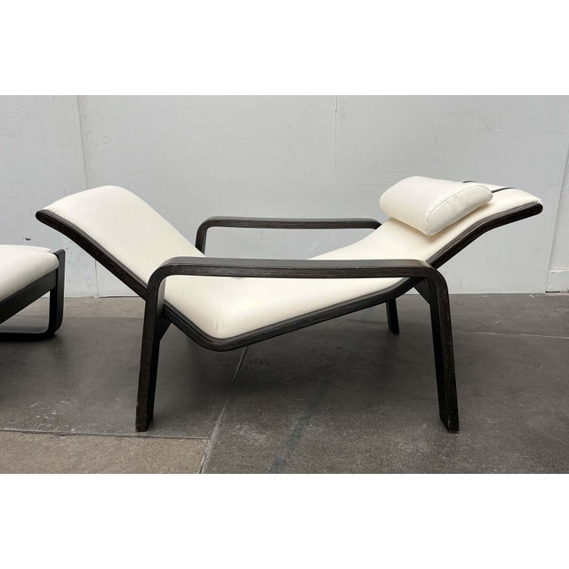 Set of Mid-Century Modern Pulkka Lounge Chair and Footstool by Ilmari Lappalainen for Asko, Finland, 1960s For Sale - Image 18 of 18